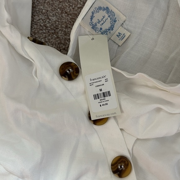 White Romper Size Medium - Picture 2 of 4